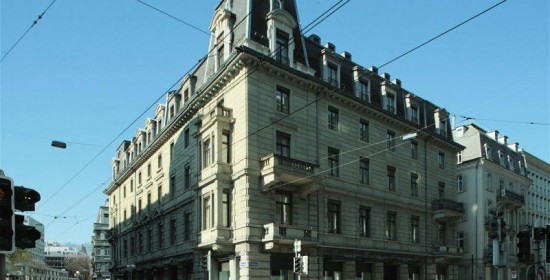 Aussensani. Bank Hofmann AG, Bleicherweg/Talstrasse, Zürich (19.Jh.); 1993