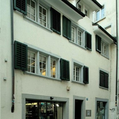 Aussensanierung Badergasse 5/Preyergasse 6, Zürich (18.Jh.); 1990